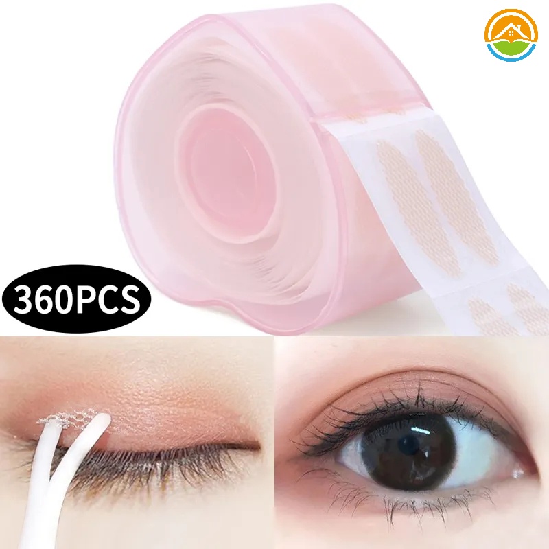 เทปกาวติดตาสองชั้น ระบายอากาศ สีเบจ มีกาวในตัว กันน้ํา มองไม่เห็น