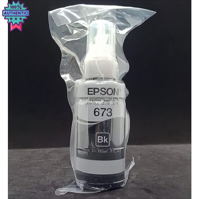 หมึกแท้ Epson 673 6สี nobox สำหรัเติมเครื่อง epson L800/L805/L850/L1800
