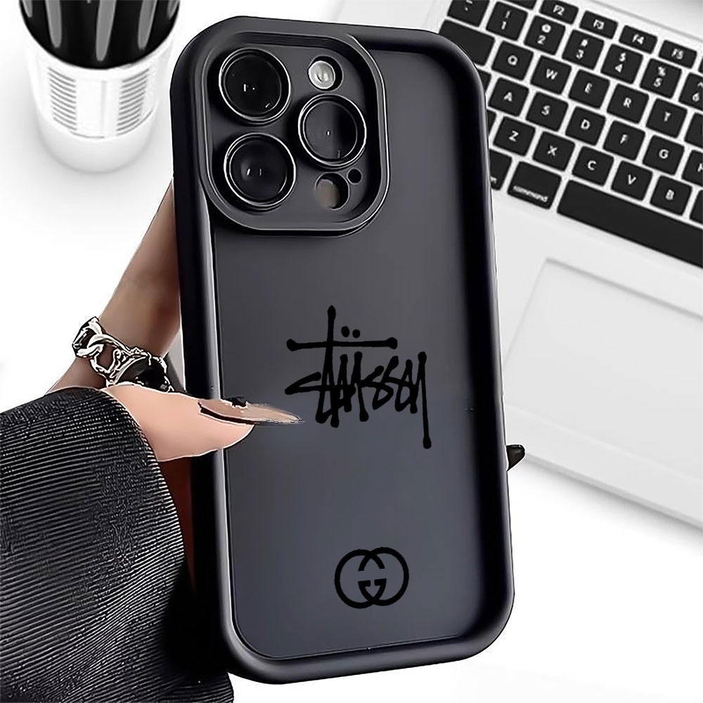 Insสไตล์High-End Streetสวมใส่Graffiti Simpleเคสโทรศัพท์อินเทรนด์Anti-CollisionเหมาะสําหรับiPhone 15pro 15promax 14 13promax 11promax xr x xsmax 7 8 plus 14Plusป้องกันกรณี