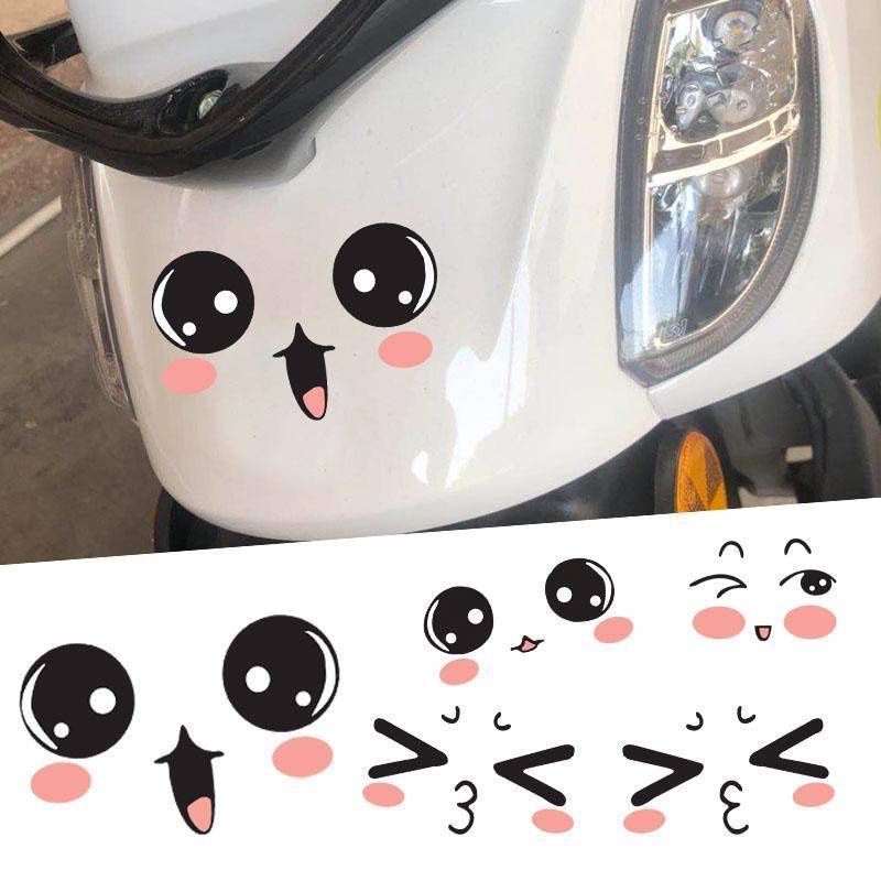 สติกเกอร์กระจกมองหลังไฟฟ้า ลายการ์ตูนน่ารัก สําหรับตกแต่งหมวกกันน็อค ราคา ถูกที่สุด ดีลบีเคเค แกลเลอรีภาพที่ 2