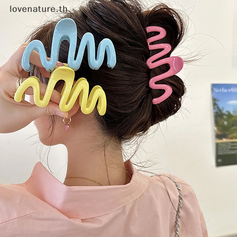[Lovenature] ใหม่ กิ๊บติดผม เจลลี่ คลื่น หลากสีสัน ออกแบบดี แฟชั่นเกาหลี หวาน เรียบง่าย ไม่สม่ําเสมอ กิ๊บติดผม สําหรับผู้หญิง [TH]