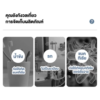TENDA ชุดอุปกรณ์แปรงฟัน ที่ใส่แปรงสีฟัน ถาดวาง+แก้วบ้วนปาก มีช่องใส่แปรงสีฟันได้หลายช่อง อุปกรณ์จัดเก็บในห้องน้ำ