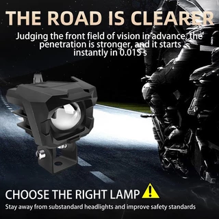 Motowolf ไฟสปอตไลท์ LED พรีเมี่ยม สําหรับติดด้านหน้ารถมอเตอร์ไซค์ MDL5004