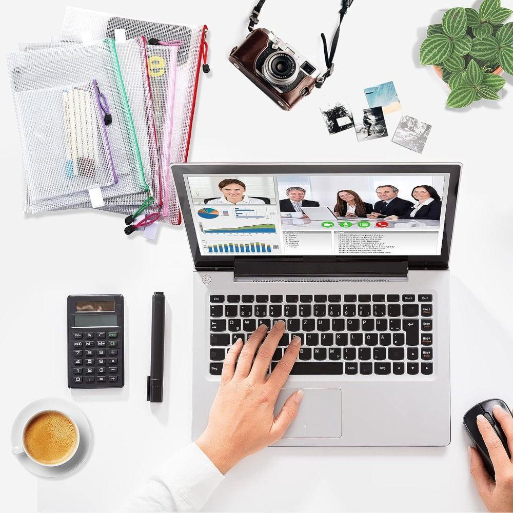 Mauriceoya กระเป๋าตาข่าย มีซิป กันน้ํา ขนาด A3 A4 A5 A6 สําหรับใส่เครื่องสําอาง เอกสาร