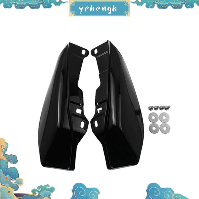 Yehengh แผ่นกันความร้อน กรอบกลาง สีดําวาว สําหรับรถจักรยานยนต์ Harley Touring Electra Glide Street Road Glide 2009-2016