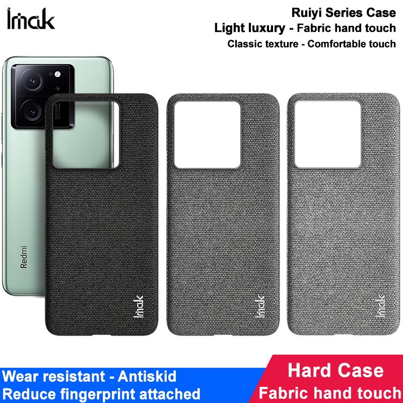 Imak Classic Fabric Casing สําหรับ for Redmi K60 Ultra 5G กันกระแทก Hard PC Cloth Back Case