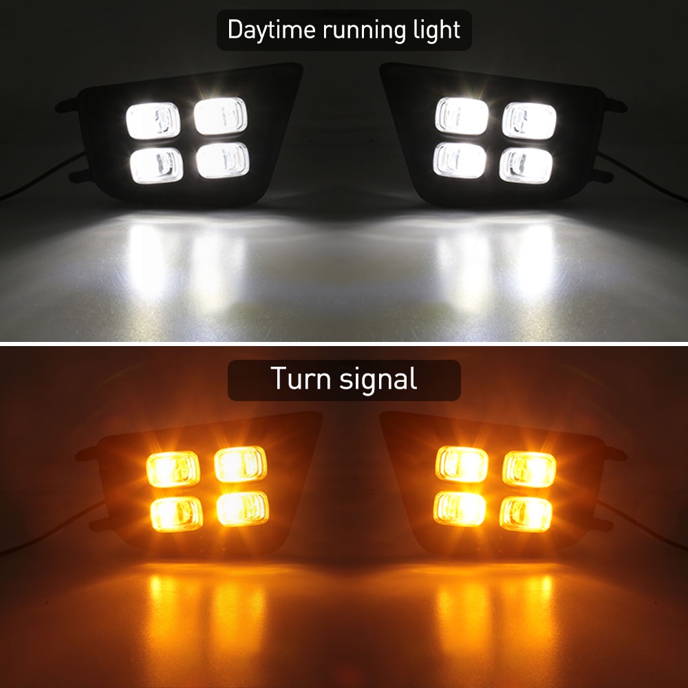 ไฟตัดหมอกเดย์ไลท์ LED DRL สําหรับ Toyota Tacoma 2012 2013 2014 2015 2 ชิ้น
