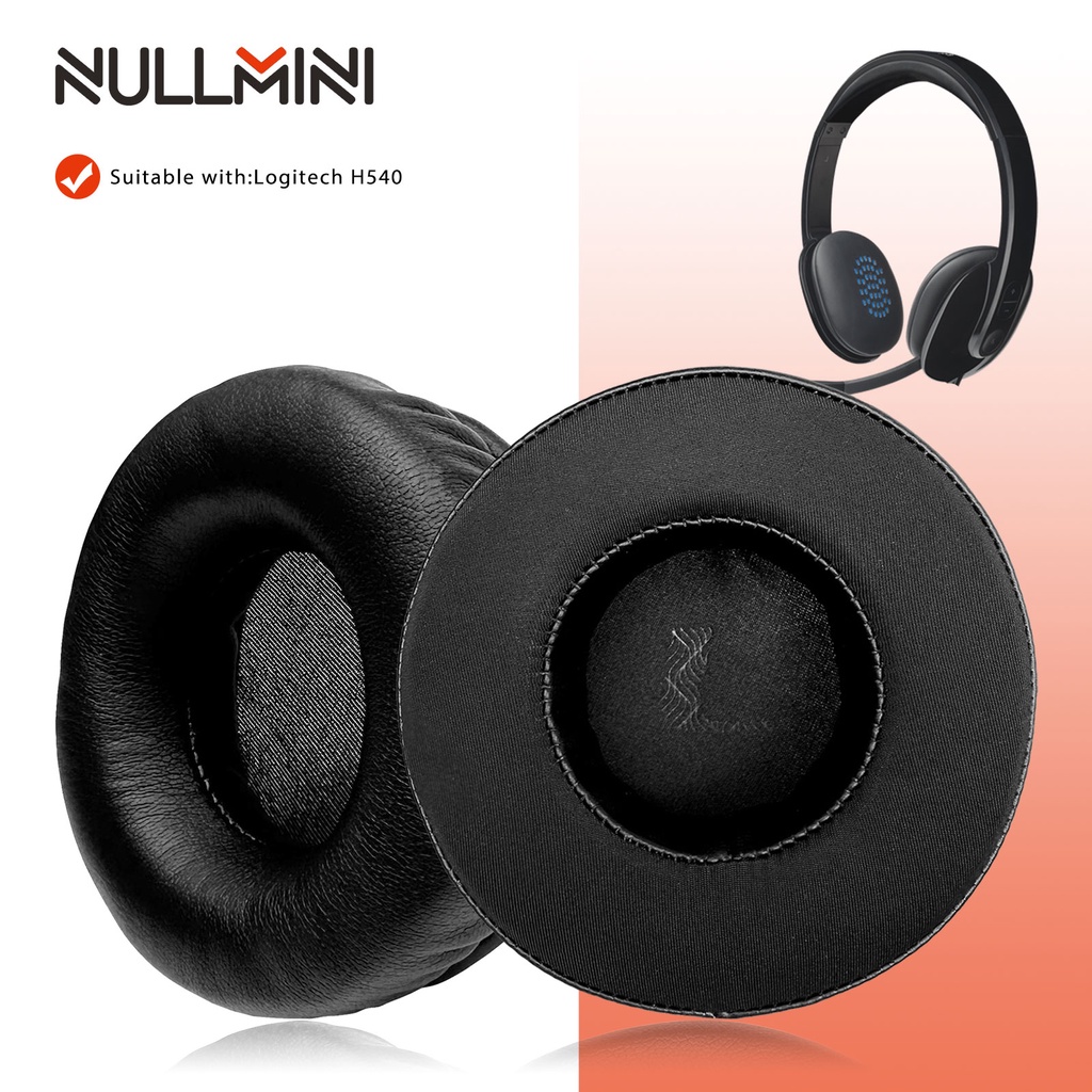 Nullmini แผ่นครอบหูฟัง แบบเปลี่ยน สําหรับ Logitech H540