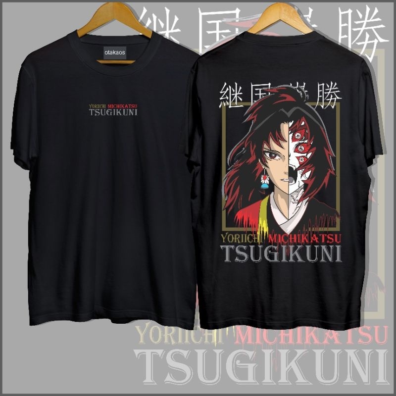 เสื้อผ้าฝ้าย เสื้อยืด ลาย Yoriichi TsugikuniS-5XL