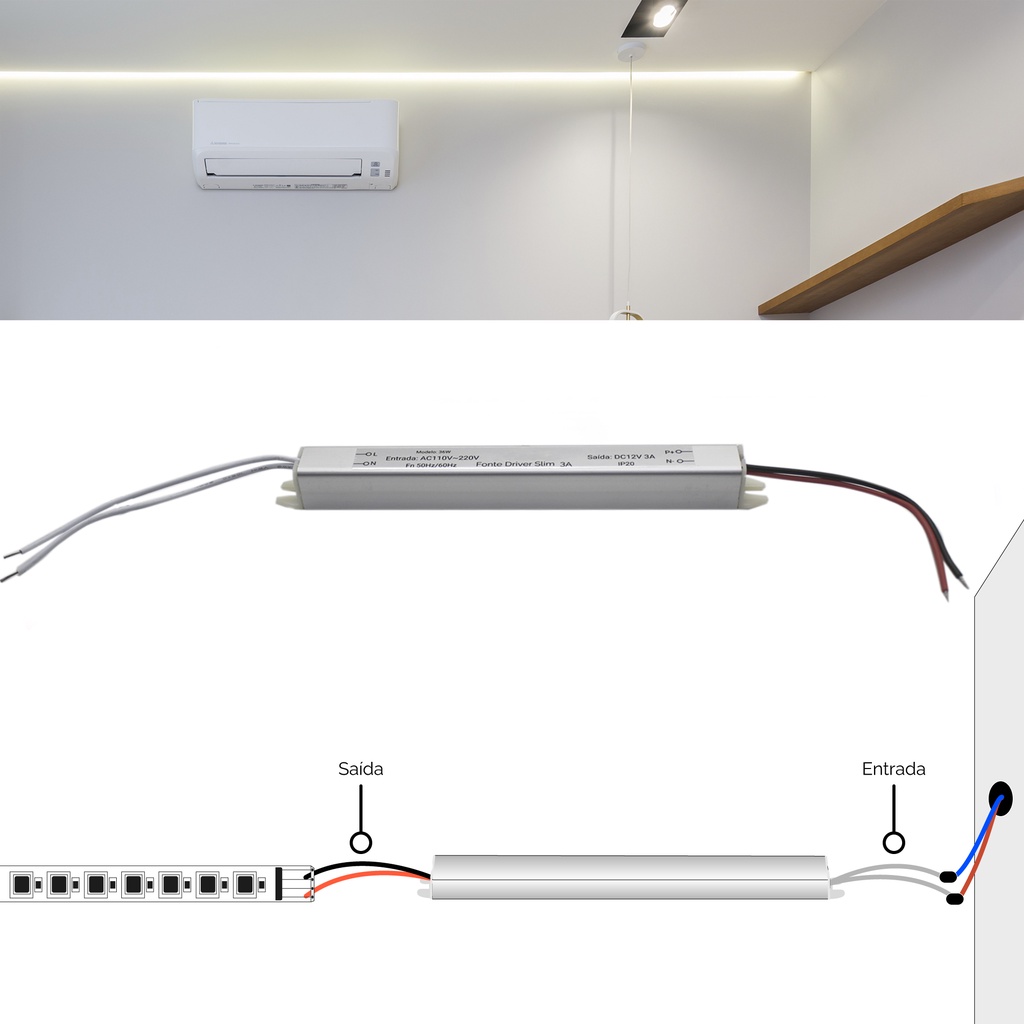 อะแดปเตอร์สวิตช์หม้อแปลงไดรเวอร์ Led 12V 24V AC220V 18W 24W 36W 48W 60W 72W 1A 2A 3A 4A 5A 6A บางพิเศษ สําหรับแถบไฟ Led ราคา ถูกที่สุด ดีลบีเคเค แกลเลอรีภาพที่ 4