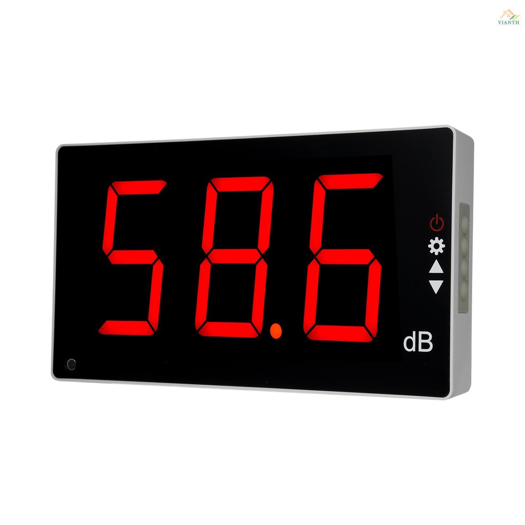 [Vivian] เครื่องวัดระดับเสียงดิจิทัล หน้าจอ LCD ขนาดใหญ่ 30-130dB M