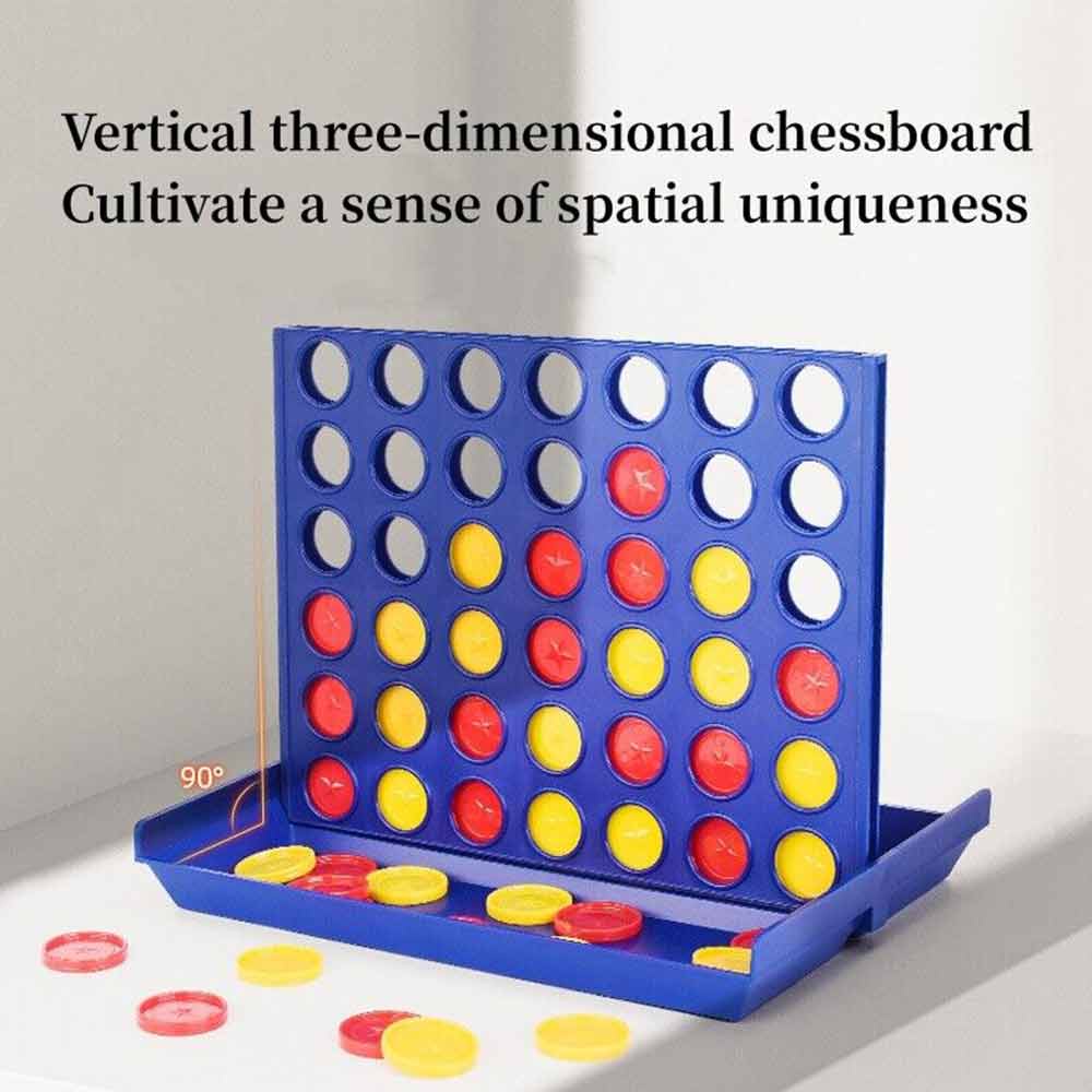 Connect Four In A Row 4 In A Line Board Game Kids Educational Toy Family