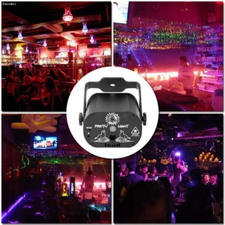 60 โหมดไฟ Led RGB ไฟดิสโก้ไฟเวทีการควบคุมด้วยเสียงไฟโปรเจ็กเตอร์เพลง ไฟดิสโก้ ไฟดีสโก้ Disco light Party Light