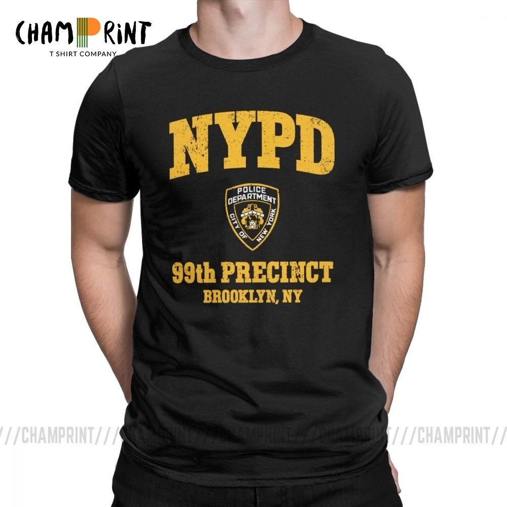 Brooklyn Nine Men T เสื้อ 99th Precinct Brooklyn NY 99 อารมณ์ขันผ้าฝ้ายแขนสั้น Tee เสื้อรอบคอเสื้อยื