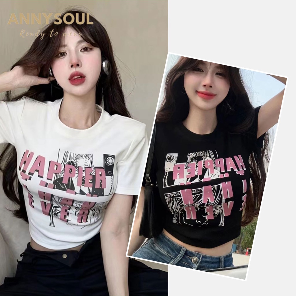 เสื้อครอป เสื้อแฟชั่นผู้หญิง สีพื้น สําหรับผู้หญิง