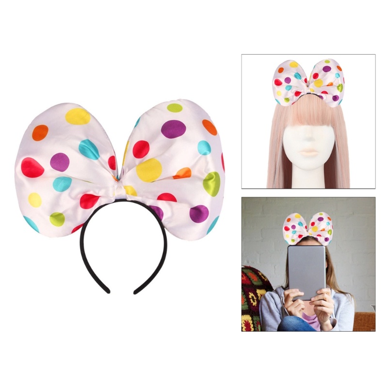 BST ฮาโลวีน Clown เครื่องแต่งกายชุดรวม Clude Clown แถบคาดศีรษะ Bowtie กระโปรงมินิอุปกรณ์เสริม