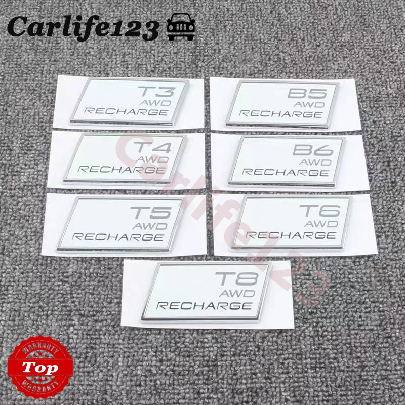 สติกเกอร์ตราสัญลักษณ์โลโก้ B5 B6 T3 T5 T6 T8 สําหรับตกแต่งท้ายรถยนต์ Volvo XC90 XC60 XC40