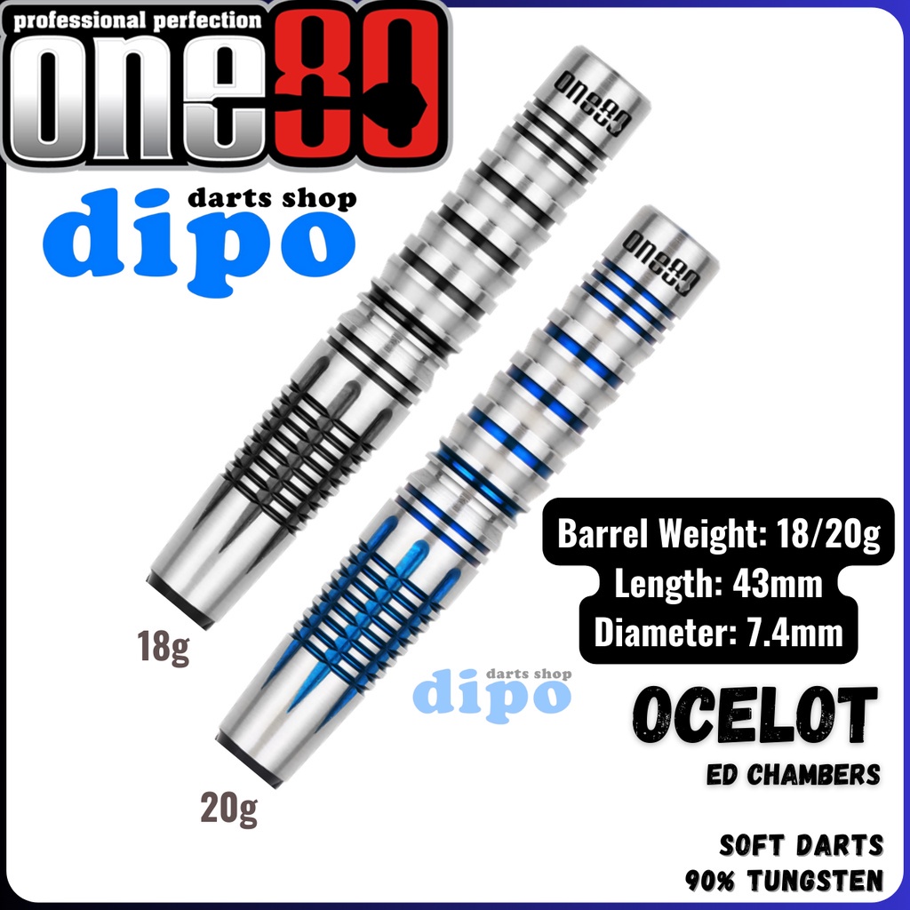 ONE80 OCELOT 2 ( ED Chambers model) - ONE80 Soft Darts
