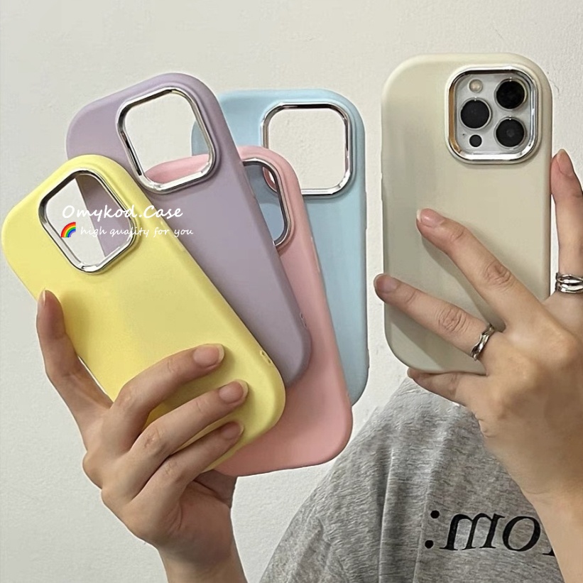 เคสโทรศัพท์มือถือ ซิลิโคน กันกระแทก สีพื้น สีมาการอง เรียบง่าย สําหรับ iPhone 15 14 13 11 12 Pro Max 8 7 Plus XR XS Max SE 2020
