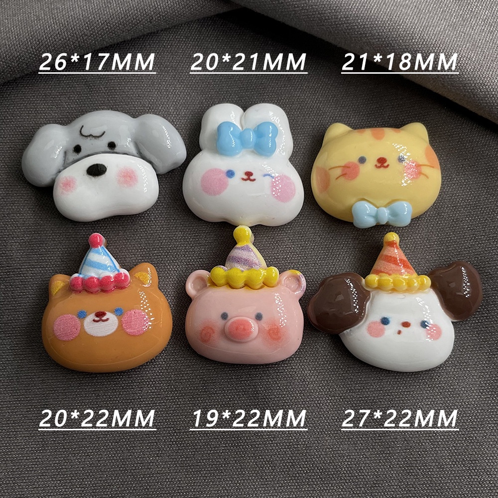 [3 #] Jibbitz Crocs  แผ่นกาวเรซิ่น รูปการ์ตูนสัตว์ ระดับไฮเอนด์ แฮนด์เมด สําหรับทําเครื่องประดับ รองเท้า กิ๊บติดผม diy FN
