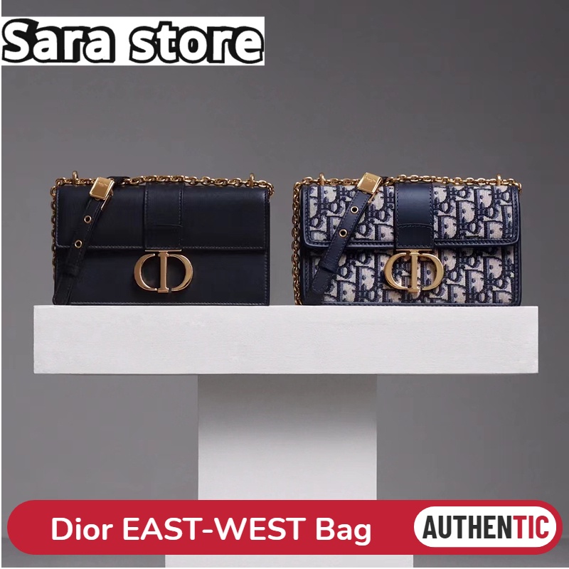 ดิออร์ Dior 30 MONTAIGNE EAST-WEST สุภาพสตรี/กระเป๋าสะพายไหล่/กระเป๋าสะพายข้าง/กระเป๋าสะพายโซ่