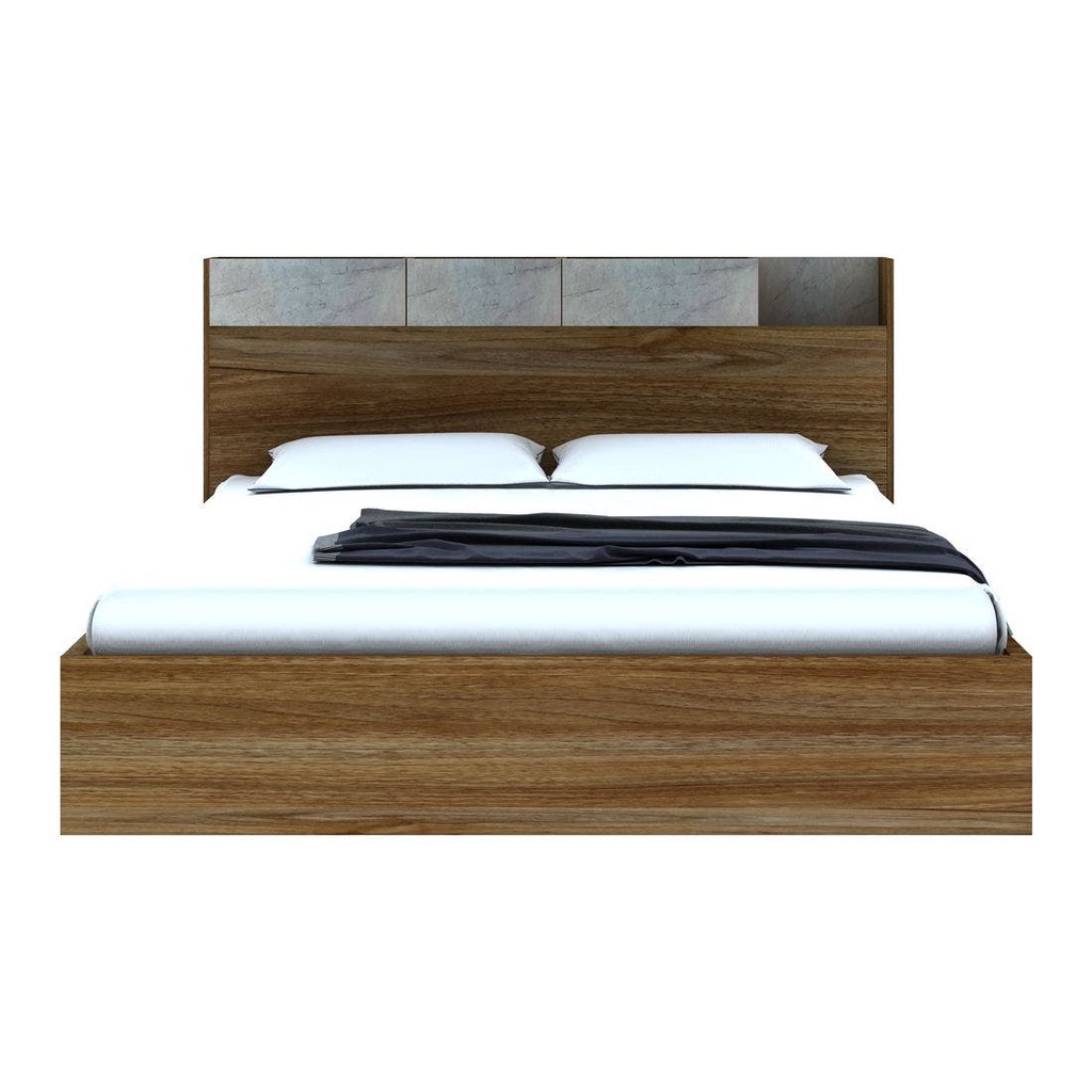 Koncept Furniture เตียง 5 ฟุต รุ่น Bricko สีน้ำตาล (160x220x90 ซม.) แบรนด์ KONCEPT FURNITURE