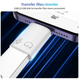 FONKEN ฝอยทอง ​Otg อะแดปเตอร์แปลง ชาร์จเร็ว ตัวผู้ เป็น USB 3.0 Type-C 3.1 ตัวเมีย สําหรับ iPh Phone Mcbook