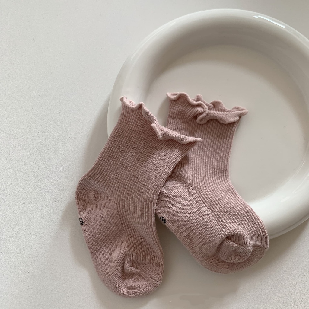 ถุงเท้า สีพื้น แฟชั่นฤดูร้อน สําหรับเด็กผู้หญิง อายุ 0-5 ปี - รูปที่ 4