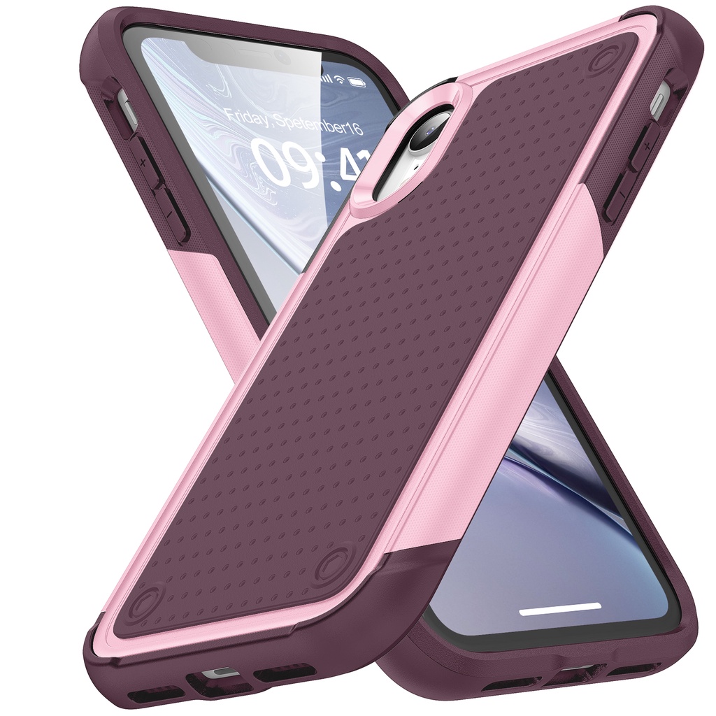 เคสโทรศัพท์มือถือ PC แข็ง นิ่ม กันกระแทก สองชั้น สําหรับ iPhone 11 12 13 Pro Max XR X XS Max 7 8 Plus SE 2020 2022