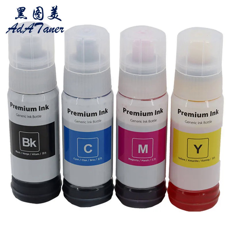 544 T544 Premium Color Compatible Bottle Water Based Refill Tinta Ink For Epson EcoTank L3210 L3110 L3150 L3250 Printer