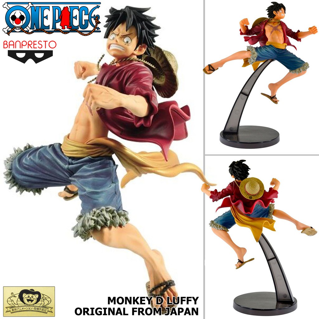 Model Figure งานแท้ Original แมวทอง One Piece วันพีซ  World colosseum Monkey D Luffy มังกี้ ดี ลูฟี่ lucky
