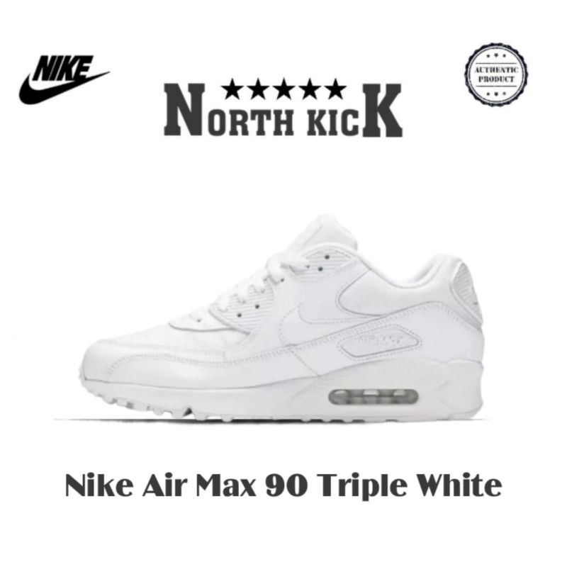 Nike Air Max 90 Triple White ของแท้ 100%