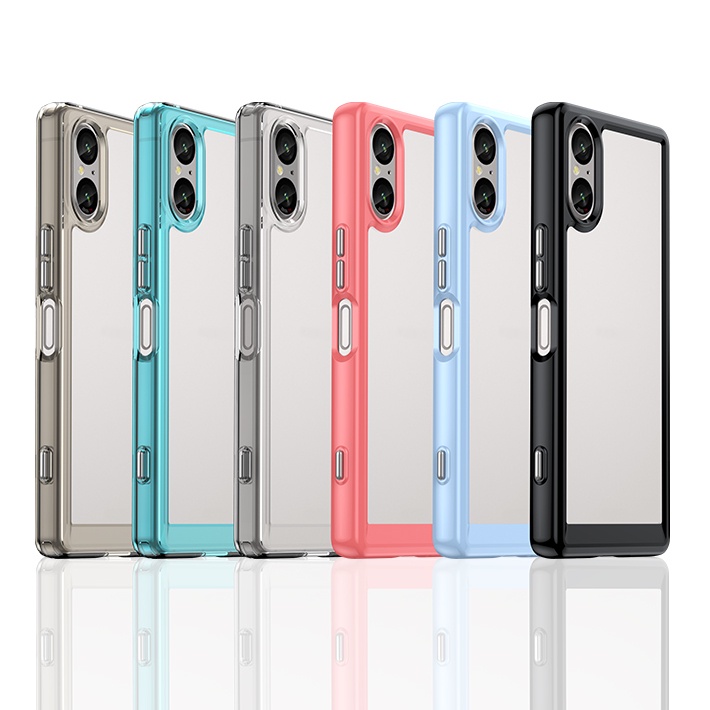 เคสใส Case for Sony Xperia 1 VIII 10 VII VI 5 V 5 6 7 8 xperia1 xperia10 xperia5 เคสป้องกันโทรศัพท์มือถืออะคริลิค TPU แบบนิ่ม กันกระแทก สําหรับ ซิลิโคน ซองมือถือ เคสโทรศัพท Back Cover Protective Full Protection Tranparent Shockproof Phone Cases MOFXC