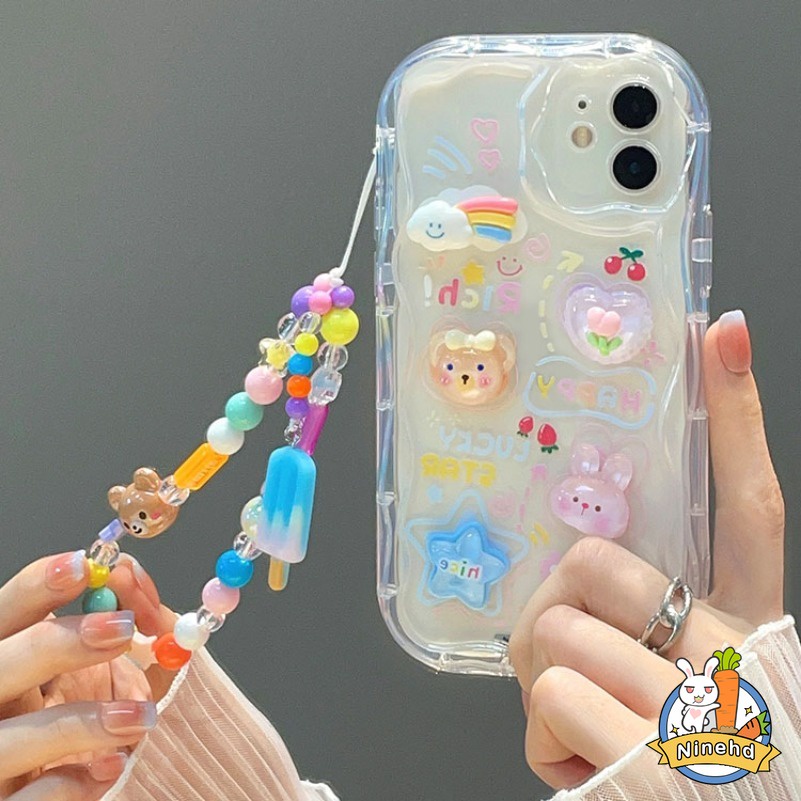 เคสโทรศัพท์มือถือ กันกระแทก ปิดด้านหลัง ลายการ์ตูนกระต่าย 3D สําหรับ Samsung A05 A05s A14 A04s A04e A03s A03 A13 A12 A22 A32 A24 A54 A34 A23 A52s A52 A51 A33 A53 A02s A50