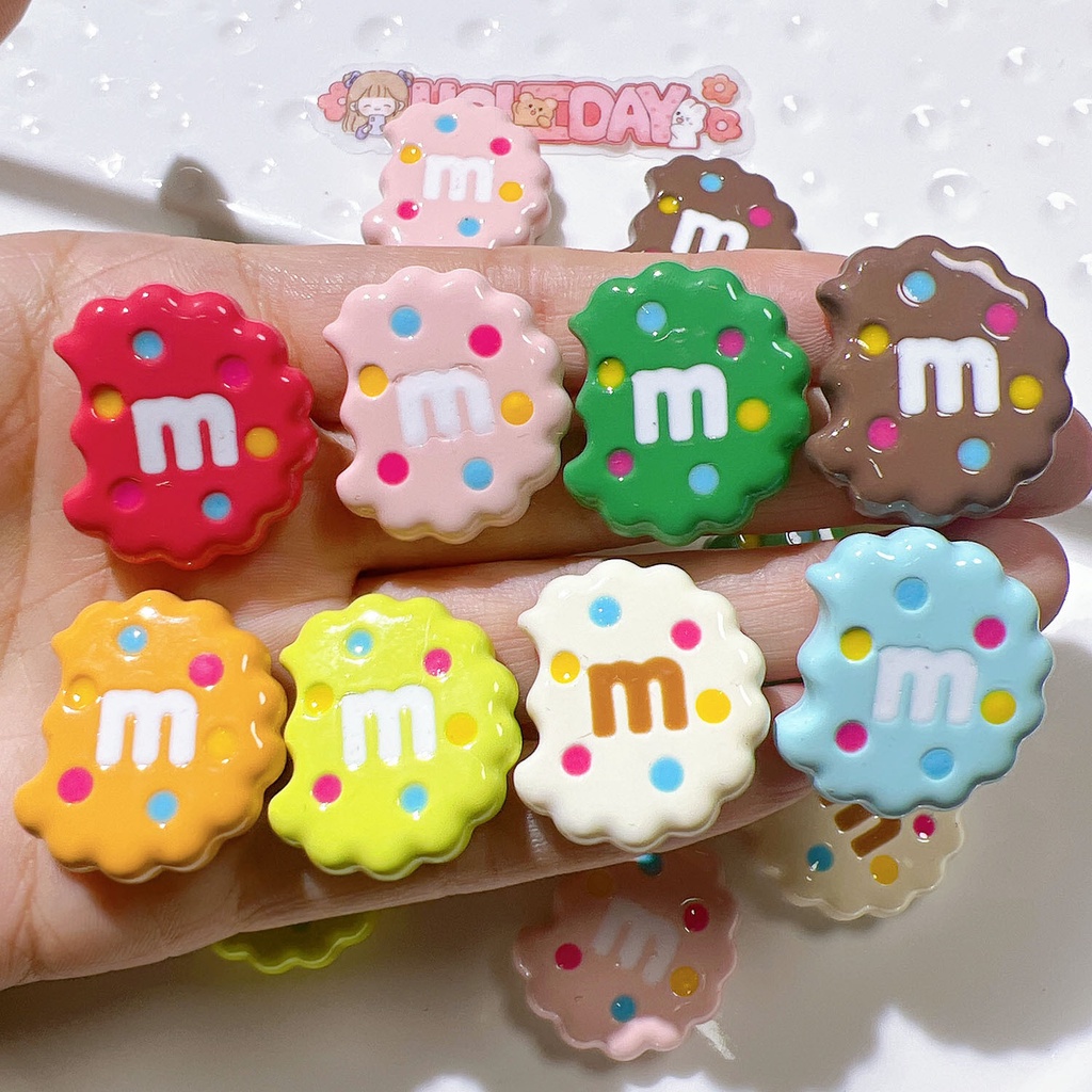 แผ่นแพทช์พลาสติก ลายดอกไม้ แฮนด์เมด diy สําหรับติดรองเท้า บิสกิต