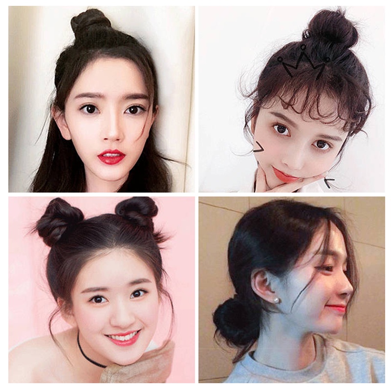 มวยผม มีทั้งผมปลอมและผมจริง แฮร์พีชมัดเกล้า วิกผมจุก วิกผมม้วน เพิ่มความมั่นใจสำหรับคนผมน้อย