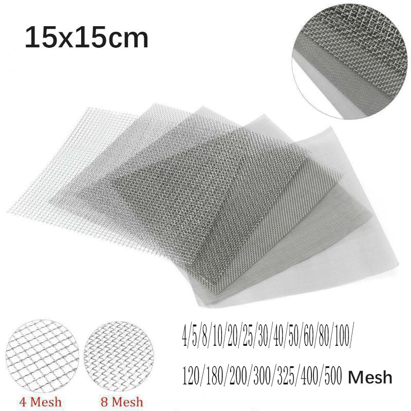 1pcs 4-500Mesh 304 Stainless Steel Mesh Filter Net Metal Front Repair Fix Mesh Filtration Woven Wire