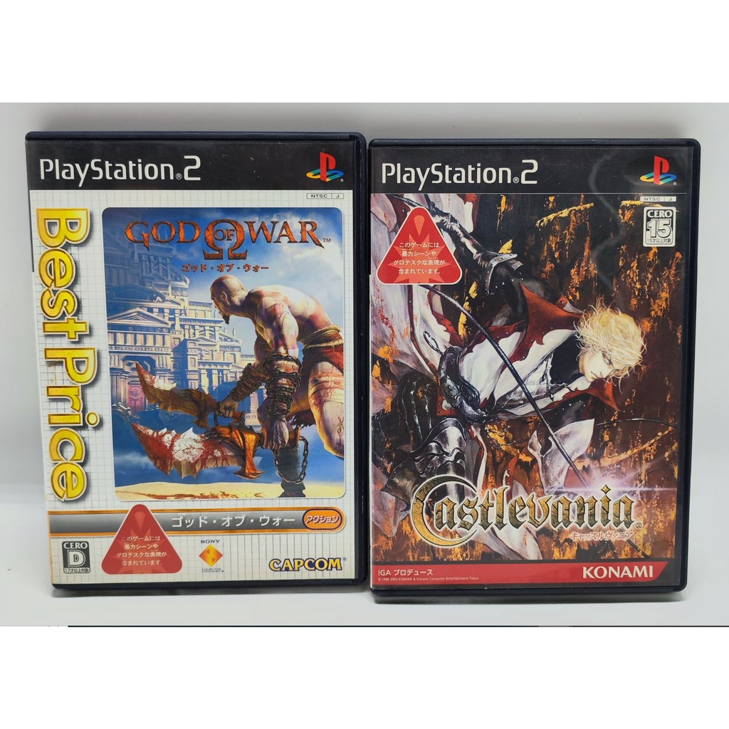 แผ่นแท้ 📀 Ps2 Series God Of War และ Castlevania | มือ2✌ สภาพไปทางดี  | Zone Japan | Playstation 2 🎮