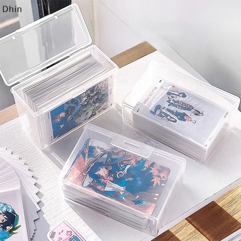 [Dhin] Ins กล่องพลาสติกใส ขนาดเล็ก 3 นิ้ว สําหรับใส่โฟโต้การ์ด เครื่องเขียน COD