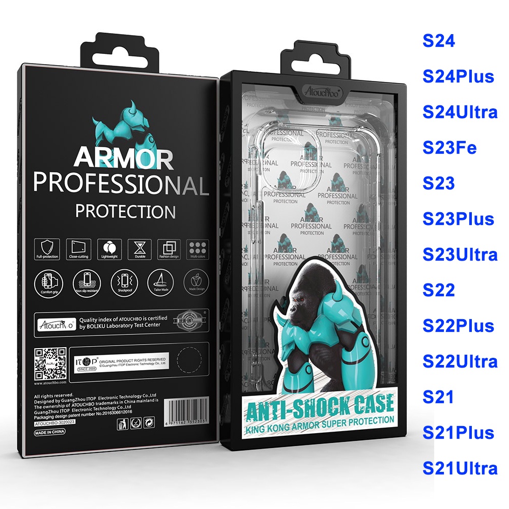KINGKONG S24 Ultra เคส ใสกันกระแทก สำหรับ Samsung Galaxy S24 S24Plus S24Ultra S23Fe S23 S22 S21 Plus Ultra พร้อมส่ง
