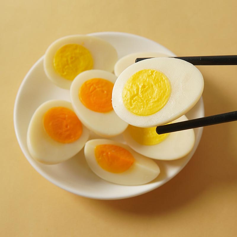 ไข่ต้มปลอม PVC แบบนิ่ม สําหรับตกแต่งบ้าน ร้านอาหาร ห้องครัว