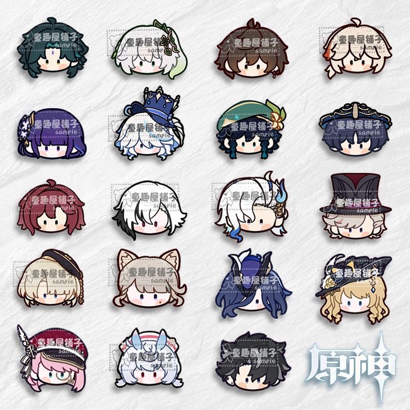 Wriothesley Lyney Neuvillette เข็มกลัด รูปการ์ตูนอนิเมะ Genshin Impact ผู้หญิง แฟชั่น คอสเพลย์ สําหรับกระเป๋า