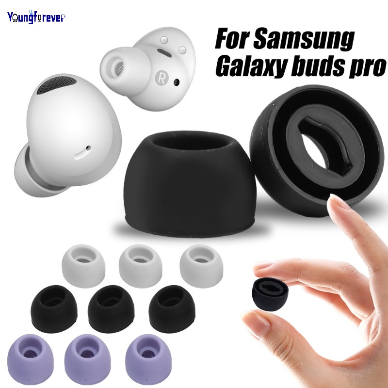 จุกหูฟังบลูทูธ แบบนิ่ม ตัดเสียงรบกวน 3 สี 1 2 3 คู่ สําหรับ Samsung Galaxy Buds Pro