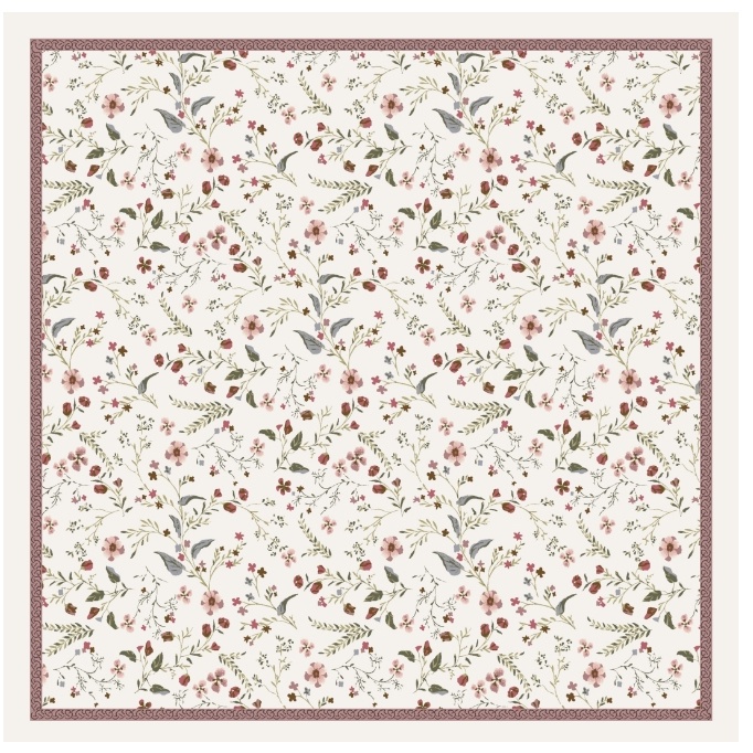ผ้าฝ้าย VOILE FIELD 45 ผ้าคลุมฮิญาบ ทรงสี่เหลี่ยม พิมพ์ลาย ราคาถูก