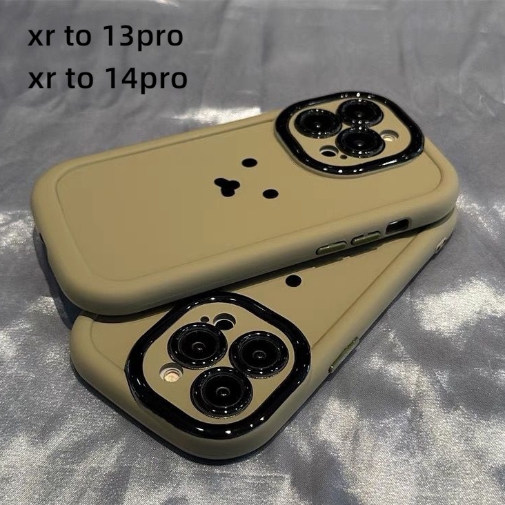 เคสโทรศัพท์มือถือนิ่ม ป้องกันกล้อง ขนาดใหญ่ สําหรับ iPhone XR ถึง 13 pro XR 13pro XR 13 pro XR ถึง 14pro