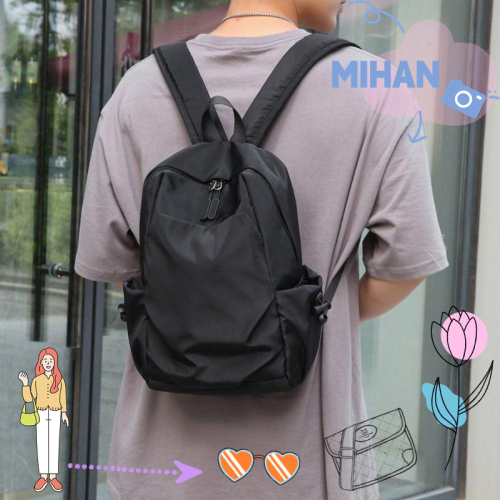 Mh กระเป๋าเป้สะพายหลัง ขนาดเล็ก กันน้ํา สีพื้น น้ําหนักเบา ทนต่อการสึกหรอ เหมาะกับการเดินทาง สําหรับผู้ชาย