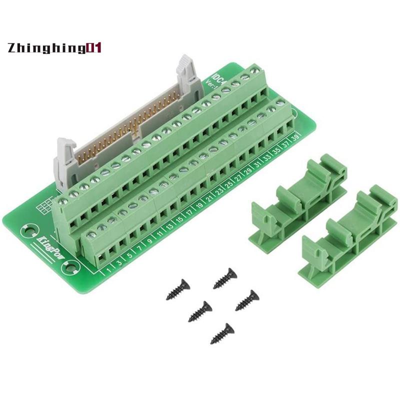 【Zhinghing01】แถบเชื่อมต่อ Idc40p 40Pin พร้อมตัวยึด สําหรับ PLC DIN Rail Mount