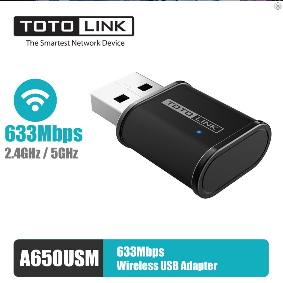 ตัวรับสัญญาณ Usb wifi ของแท้ Totolink A650USM (AC650)