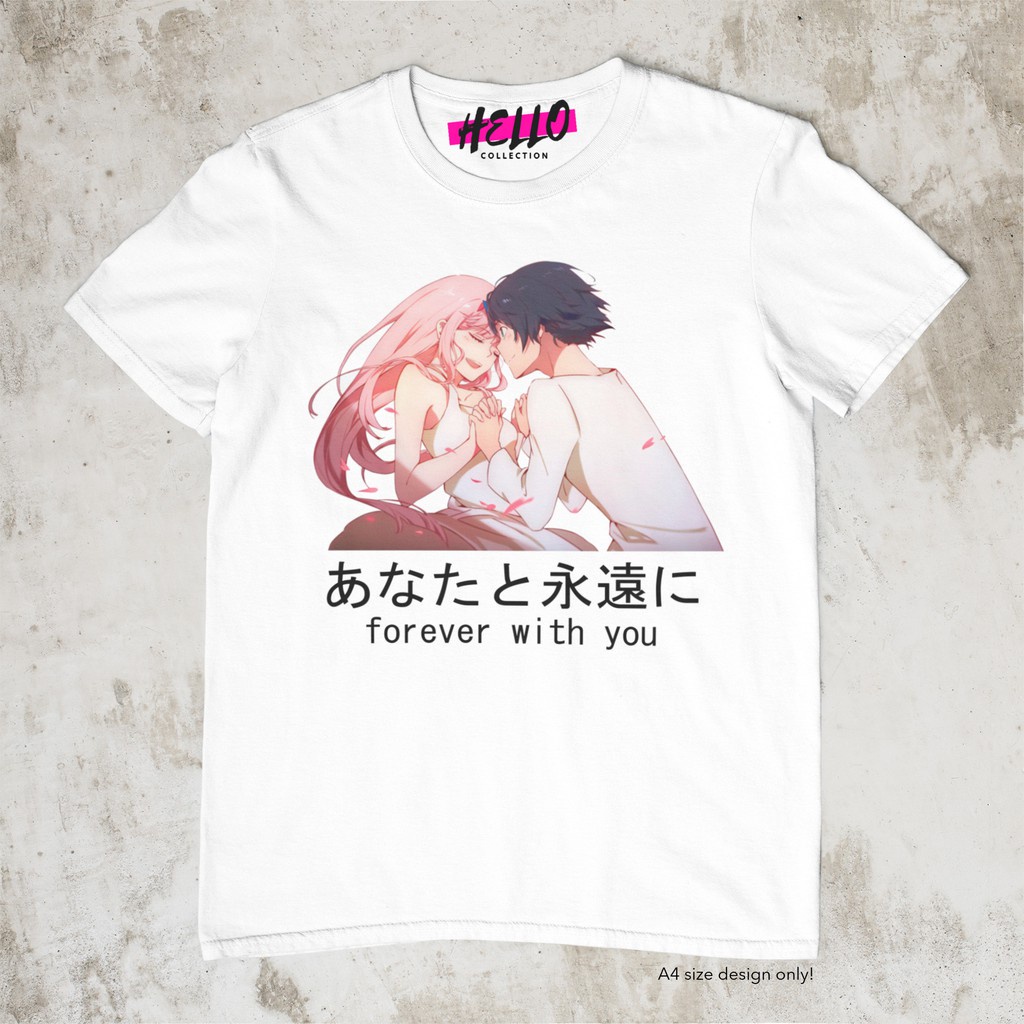 แฟชั่นใหม่ Darling In The Franxx - Forever With You Zero Two Anime Shirt_01