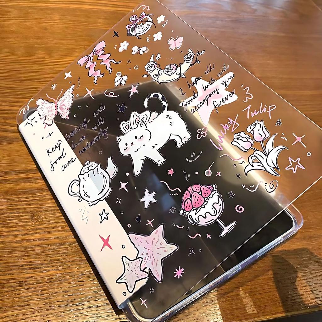 360° Crystal Glass Case เคสไอแพด หมุนได้ สําหรับ Pro12.9+Pro 11+gen10/gen6/gen7/gen8/gen5/gen9+Air1/2 air4/air5+mini6